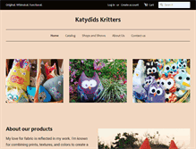 Tablet Screenshot of katydidskritters.com
